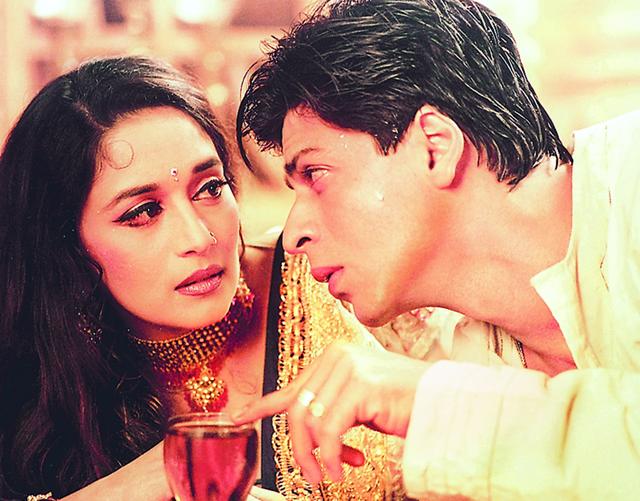 Madhuri Dixit and Shah Rukh Khan in Devdas (HT Photo)
