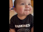 The baby after eating chocolate for the first time and uttering his first sentence. (Instagram/@chingonamama) The baby after eating chocolate for the first time and uttering his first sentence. (Instagram/@chingonamama)