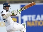 SL vs PAK Live Score: Dimuth Karunaratne in action for Sri Lanka. SL vs PAK Live Score: Dimuth Karunaratne in action for Sri Lanka.