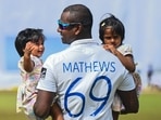 Angelo Mathews holds his daughters (AFP) Angelo Mathews holds his daughters (AFP)