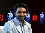 Dhanush during the press conference for The Gray Man in Mumbai on Thursday (ANI photo).