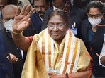 Droupadi Murmu, India's 15th President-elect, to be sworn in on Monday.(PTI) Droupadi Murmu, India's 15th President-elect, to be sworn in on Monday.(PTI)