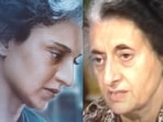 Kangana Ranaut plays the role of former Indian prime minister Indira Gandhi. Kangana Ranaut plays the role of former Indian prime minister Indira Gandhi.
