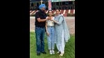 Ekam Saran, who topped Ludhiana district in the ISC Class 12 exams, celebrating with her family on Sunday. (HT Photo) Ekam Saran, who topped Ludhiana district in the ISC Class 12 exams, celebrating with her family on Sunday. (HT Photo)