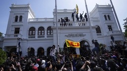 Protesters stormed and occupied Sri Lanka PM's office on July 9. (AP)