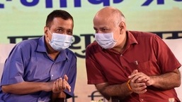 Delhi CM Arvind Kejriwal and deputy CM Manish Sisodia. (PTI) (File photo)