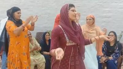 The women in Neeraj Chopra’s family including his mother broke into dance to celebrate his silver medal at the World Athletics Championships. (Sourced) The women in Neeraj Chopra’s family including his mother broke into dance to celebrate his silver medal at the World Athletics Championships. (Sourced)