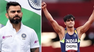 Virat Kohli and Neeraj Chopra&nbsp;