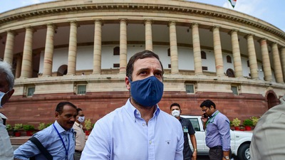 Congress MP Rahul Gandhi at Parliament House. (PTI file) Congress MP Rahul Gandhi at Parliament House. (PTI file)
