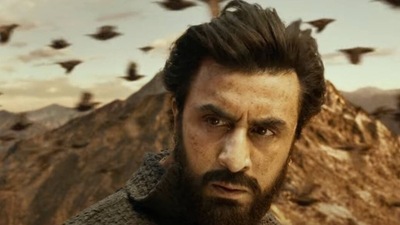 Ranbir Kapoor in a still from Shamshera. Ranbir Kapoor in a still from Shamshera.