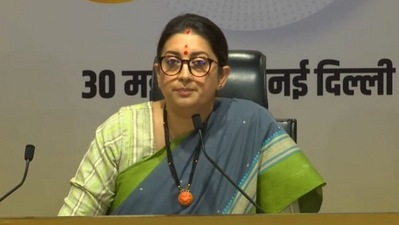 Union minister Smriti Irani (Twitter/BJP) Union minister Smriti Irani (Twitter/BJP)