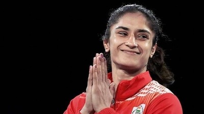 File image of Vinesh Phogat. (File) File image of Vinesh Phogat. (File)