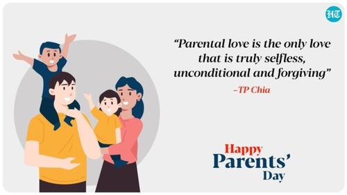 “Parental love is the only love that is truly selfless, unconditional and forgiving,” - TP Chia “Parental love is the only love that is truly selfless, unconditional and forgiving,” - TP Chia