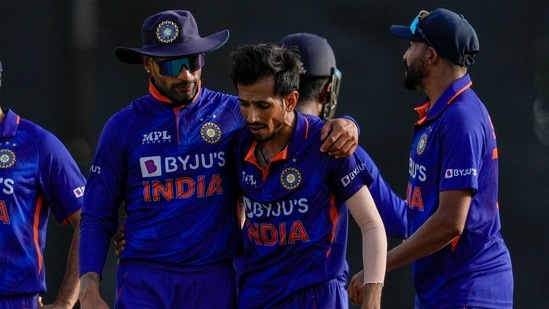 Team India players in action (AP)