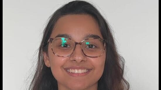 Anandita Mishra, a science student of Scottish High International School, Gurugram, bagged All India Rank 1 with 99.75%. (Sourced)