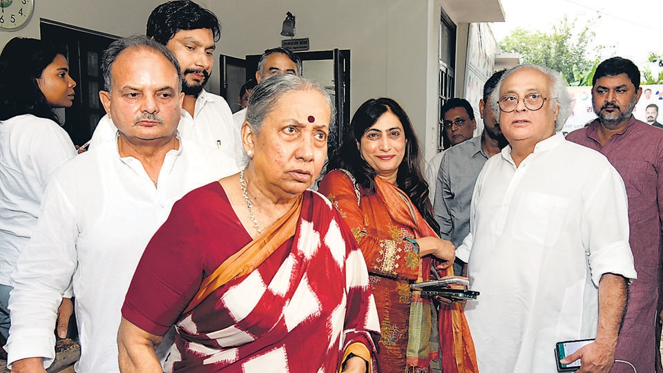 File photo of Opposition's Vice-Presidential candidate Margaret Alva at the NCP office in New Delhi. File photo of Opposition's Vice-Presidential candidate Margaret Alva at the NCP office in New Delhi.