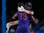 Axar hit the winning runs with a six off fourth ball of the last over(AP) Axar hit the winning runs with a six off fourth ball of the last over(AP)