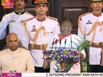President Droupadi Murmu makes her first address in the Central Hall of Parliament. President Droupadi Murmu makes her first address in the Central Hall of Parliament. 