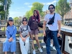 Ayushmann Khurrana with wife Tahira Kashyap and their two kids. Ayushmann Khurrana with wife Tahira Kashyap and their two kids.