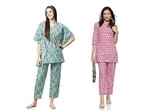 Cotton night suits for women are easy-breezy and very comfortable.