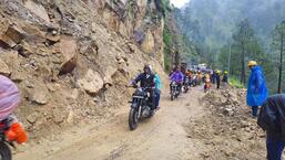 Scores of roads were blocked due to landslides and boulder fall after heavy overnight rains in Uttarakhand (Sourced)