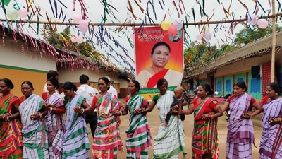 In Odisha’s Uparbeda upper primary school, where she studied from Class 1 till Class 7, the students and teachers planted 300 trees including Ashoka, Deodar and Aamla with each student assigned to look after at least one tree. (HT PHOTO.) In Odisha’s Uparbeda upper primary school, where she studied from Class 1 till Class 7, the students and teachers planted 300 trees including Ashoka, Deodar and Aamla with each student assigned to look after at least one tree. (HT PHOTO.)