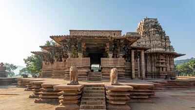A year after being declared as the UNESCO world heritage site, historic Rudreshwara temple, popularly known as Ramappa temple, at Palampet village of Telangana’s Mulugu district, still lies in a state of neglect with the state government doing little to develop the village and its surroundings leading to the temple complex, activists said on Monday. (HT) A year after being declared as the UNESCO world heritage site, historic Rudreshwara temple, popularly known as Ramappa temple, at Palampet village of Telangana’s Mulugu district, still lies in a state of neglect with the state government doing little to develop the village and its surroundings leading to the temple complex, activists said on Monday. (HT)