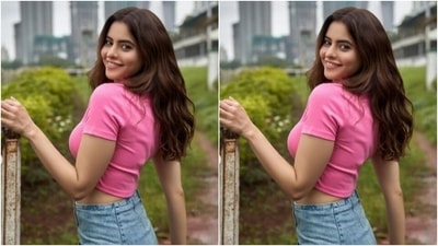 For footwear, Aamna opted for monsoon-friendly while high-boots featuring block heels. (Instagram/@aamnasharifofficial)