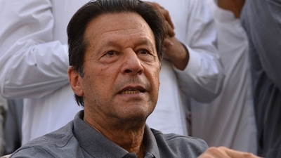 Former Pakistan's prime minister Imran Khan gestures during a press conference in Islamabad. (AFP / File) Former Pakistan's prime minister Imran Khan gestures during a press conference in Islamabad. (AFP / File)
