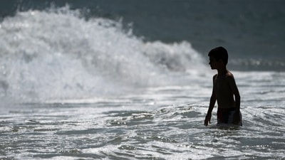 A boy was saved by a drone from drowning in Spain at a beach. (AP Photo/John Minchillo) (AP) A boy was saved by a drone from drowning in Spain at a beach. (AP Photo/John Minchillo) (AP)
