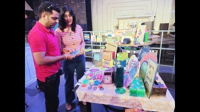 The participants had on display a wide range of products. (HT Photos)