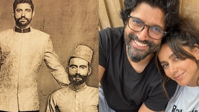 Farhan Akhtar edited a photo to star with his great-grandfather.