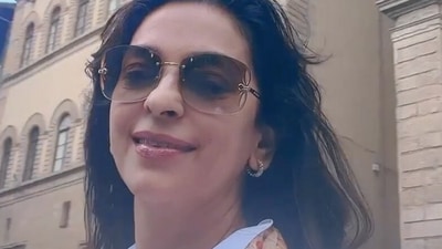 Juhi Chawla is on a holiday in Florence, Juhi Chawla is on a holiday in Florence,