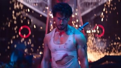 Tiger Shroff in a still from Screw Dheela teaser. Tiger Shroff in a still from Screw Dheela teaser. 