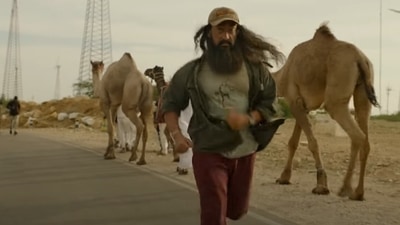 Aamir Khan in a still from Laal Singh Chaddha song Tur Kalleyan. Aamir Khan in a still from Laal Singh Chaddha song Tur Kalleyan. 