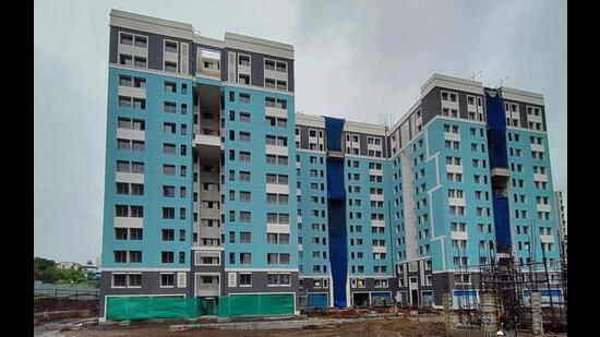For the project in question, a total of 1,985 precast elements of the superstructure were assembled over a built-up area of 64,000 sq. ft. (HT PHOTO)