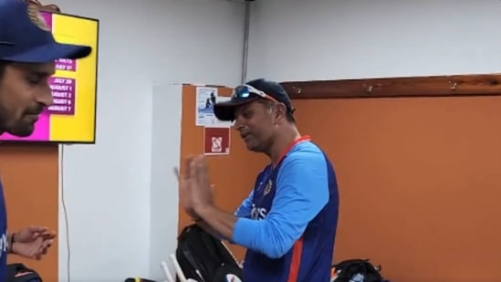 India head coach Rahul Dravid(Twitter/BCCI)