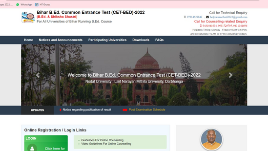 Bihar B.Ed CET Counselling Registration Process Begins At Biharcetbed ...