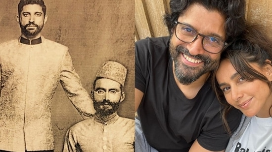 Farhan Akhtar edited a photo to star with his great-grandfather.
