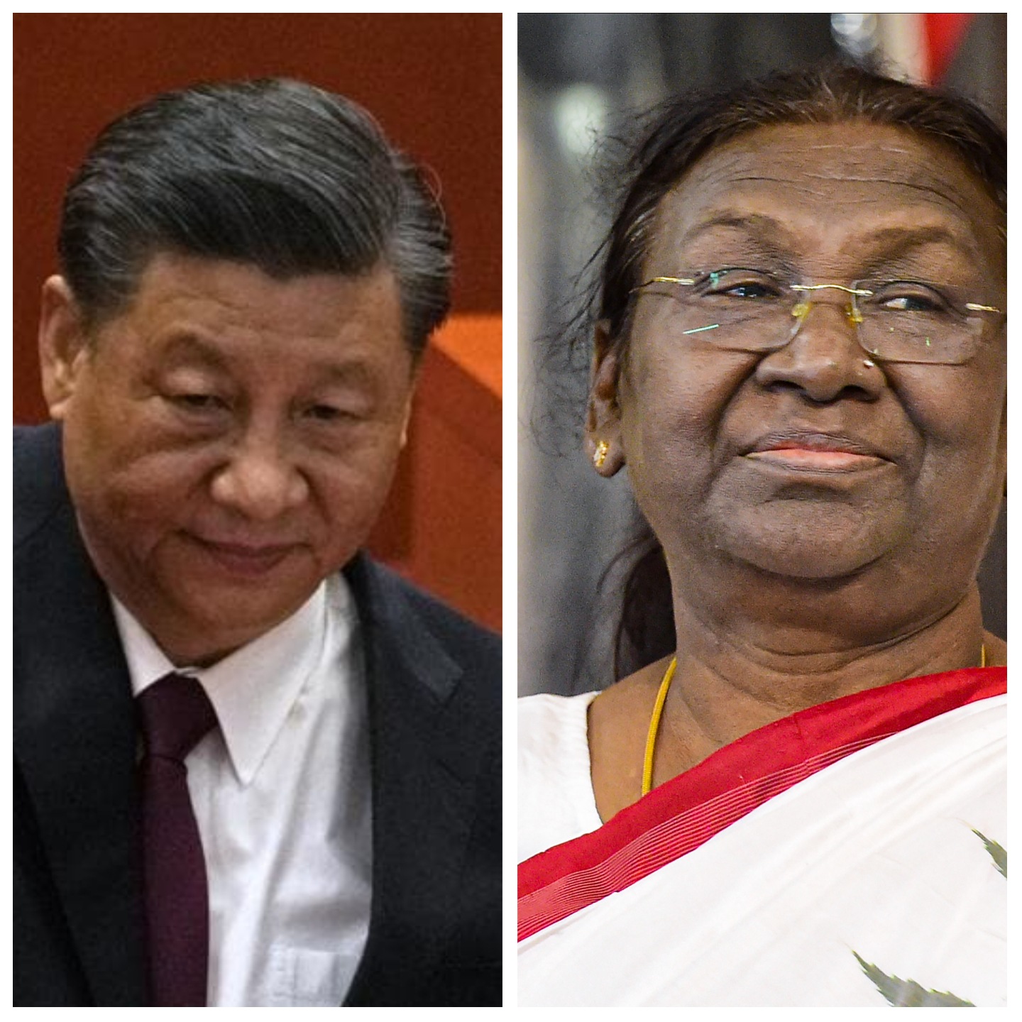 Chinese President Xi Jinping and his Indian counterpart Droupadi Murmu. Chinese President Xi Jinping and his Indian counterpart Droupadi Murmu.