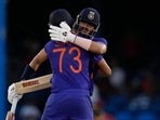India's Axar Patel celebrates with teammate Mohammed Siraj after hitting a six to win the second ODI cricket match against West Indies at Queen's Park Oval in Port of Spain, Trinidad and Tobago(AP) India's Axar Patel celebrates with teammate Mohammed Siraj after hitting a six to win the second ODI cricket match against West Indies at Queen's Park Oval in Port of Spain, Trinidad and Tobago(AP)