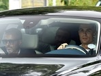 Manchester United's Cristiano Ronaldo arrives at Carrington Training Ground.