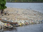 When plastic materials such as carrier bags break down in water, they release simple carbon compounds slightly different to those produced when organic matter such as twigs and leaves disintegrate.(PTI)