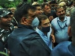 Congress MP Rahul Gandhi during a protest rally in Delhi on Tuesday. Congress MP Rahul Gandhi during a protest rally in Delhi on Tuesday. 