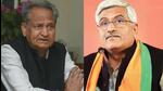 Gajendra Singh Shekhawat’s (right) comment came a day after Ashok Gehlot (left) took a jibe at him over the ERCP issue.