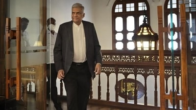Sri Lankan President Ranil Wickremesinghe. (AP Photo) (AP) Sri Lankan President Ranil Wickremesinghe. (AP Photo) (AP)