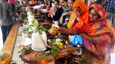 "The Ganges had descended from the hair of Lord Shiva in Sawan, therefore, in the month of Sawan, Lord Shiva is worshipped with Ganga water, milk, curd, honey, brown sugarcane juice and hemp datura. In the month of Sawan, all the wishes are fulfilled because Lord Shiva resides here in the month of Sawan," said another devotee. (ANI) "The Ganges had descended from the hair of Lord Shiva in Sawan, therefore, in the month of Sawan, Lord Shiva is worshipped with Ganga water, milk, curd, honey, brown sugarcane juice and hemp datura. In the month of Sawan, all the wishes are fulfilled because Lord Shiva resides here in the month of Sawan," said another devotee. (ANI)