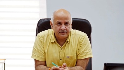 New Delhi, July 26 (ANI): Delhi Deputy CM Manish Sisodia reviews the progress of various health infrastructure projects sanctioned by Expenditure Finance Committee; directs officials to complete the projects in time, in New Delhi on Tuesday. (ANI Photo)