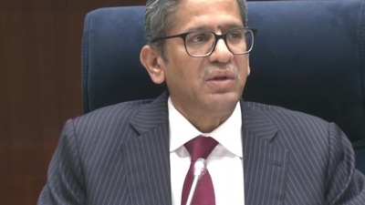 Chief Justice NV Ramana addressed an event on Tuesday. (ANI) ((ANI) ) Chief Justice NV Ramana addressed an event on Tuesday. (ANI) ((ANI) )