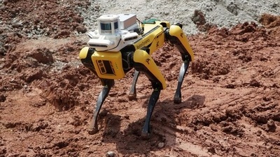 Robot dog, made by Hyundai-owned Boston Dynamics is used for scanning purpose. (Representational image)&nbsp; (REUTERS)